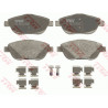 Jeu de quatre plaquettes de frein à disque TRW