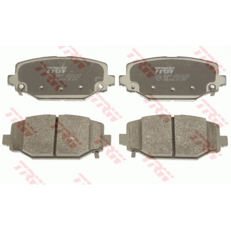 Jeu de quatre plaquettes de frein à disque TRW