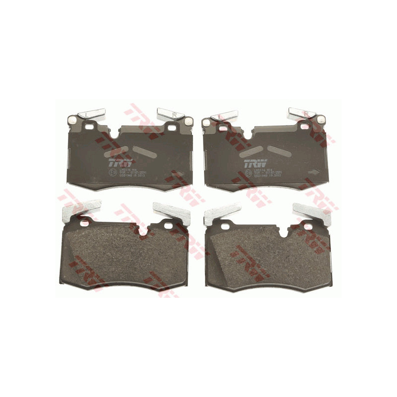 Jeu de quatre plaquettes de frein à disque TRW