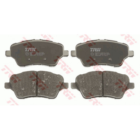 Jeu de quatre plaquettes de frein à disque TRW