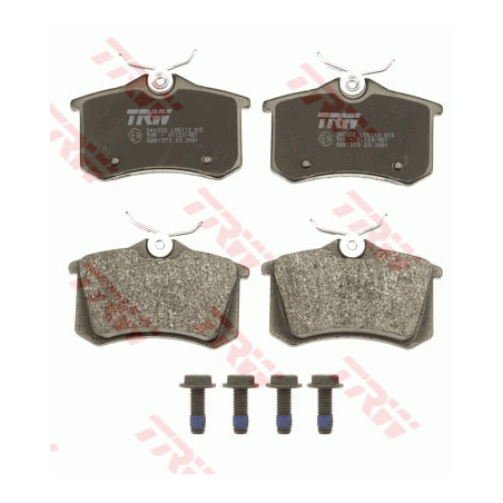 Jeu de quatre plaquettes de frein à disque TRW
