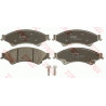Jeu de quatre plaquettes de frein à disque TRW