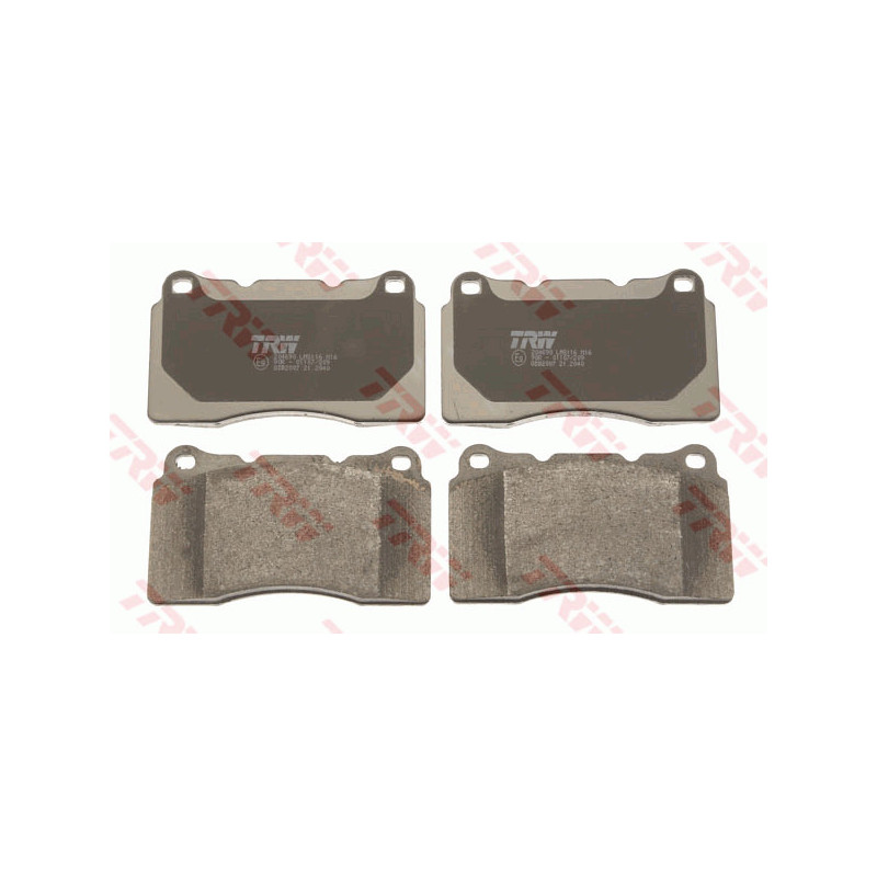 Jeu de quatre plaquettes de frein à disque TRW