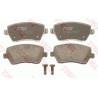 Jeu de quatre plaquettes de frein à disque TRW
