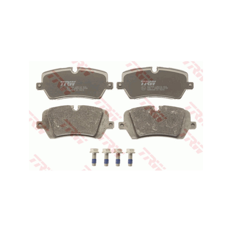 Jeu de quatre plaquettes de frein à disque TRW