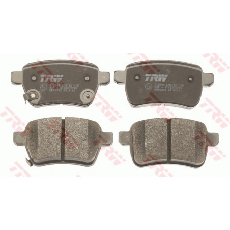Jeu de quatre plaquettes de frein à disque TRW