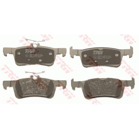 Jeu de quatre plaquettes de frein à disque TRW