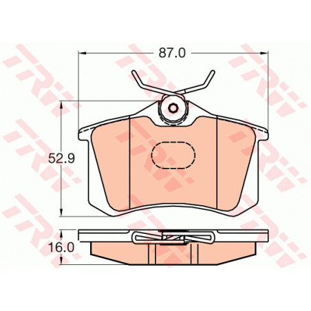 Jeu de quatre plaquettes de...