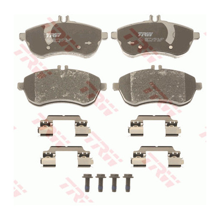 Jeu de quatre plaquettes de frein à disque TRW