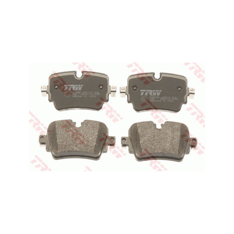 Jeu de quatre plaquettes de frein à disque TRW