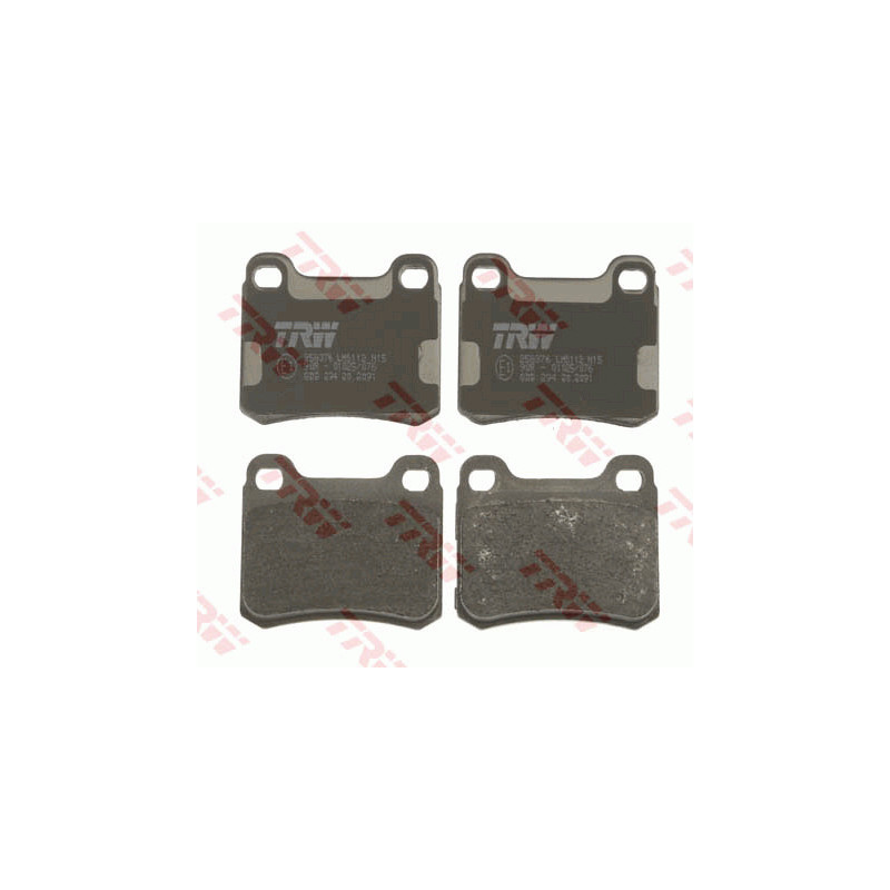 Jeu de quatre plaquettes de frein à disque TRW