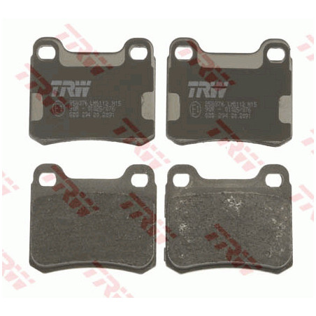 Jeu de quatre plaquettes de frein à disque TRW