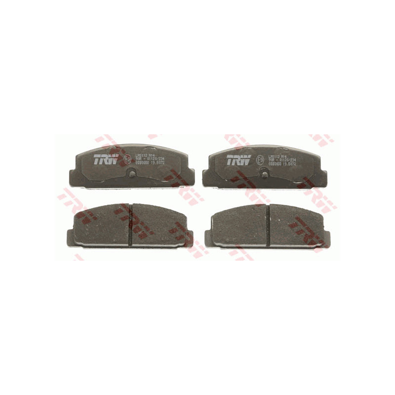 Jeu de quatre plaquettes de frein à disque TRW