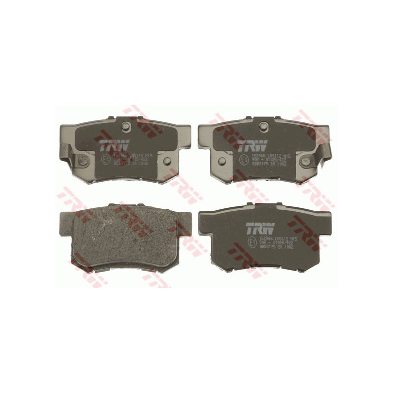 Jeu de quatre plaquettes de frein à disque TRW