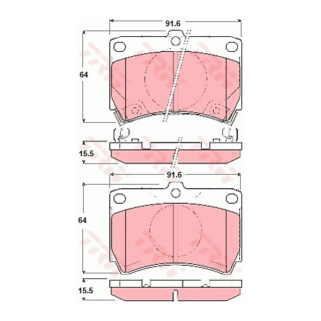 Jeu de quatre plaquettes de...