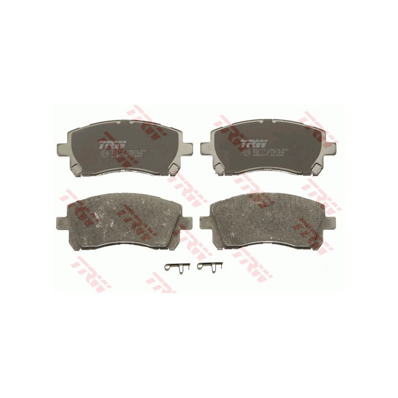 Jeu de quatre plaquettes de frein à disque TRW
