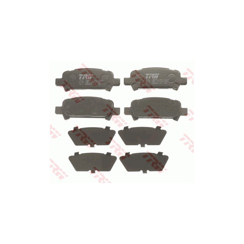 Jeu de quatre plaquettes de frein à disque TRW
