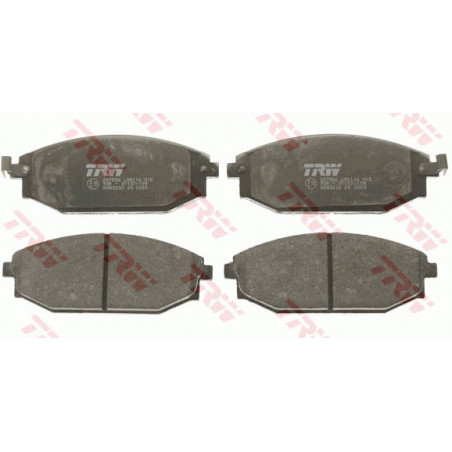 Jeu de quatre plaquettes de frein à disque TRW
