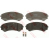 Jeu de quatre plaquettes de frein à disque TRW