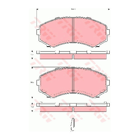 Jeu de quatre plaquettes de...
