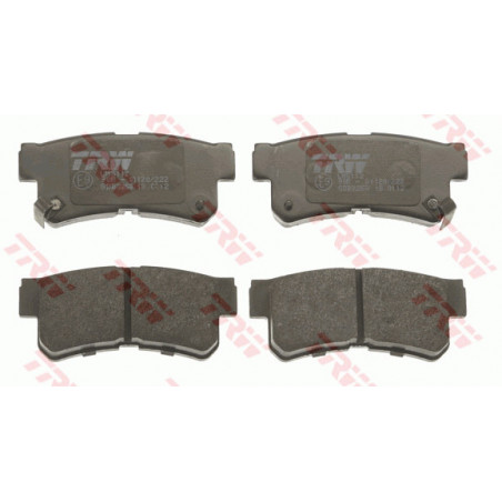 Jeu de quatre plaquettes de frein à disque TRW