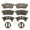 Jeu de quatre plaquettes de frein à disque TRW