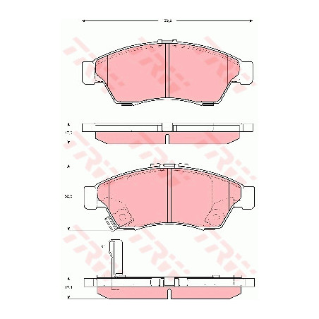 Jeu de quatre plaquettes de...