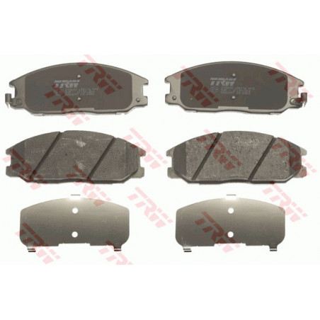 Jeu de quatre plaquettes de frein à disque TRW