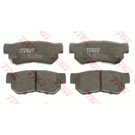 Jeu de quatre plaquettes de frein à disque TRW