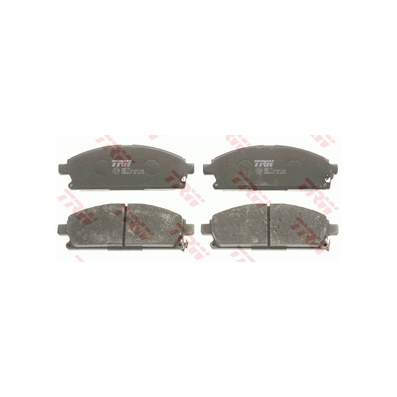 Jeu de quatre plaquettes de frein à disque TRW