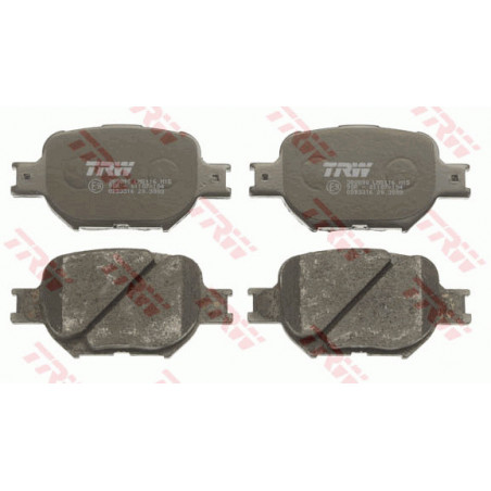 Jeu de quatre plaquettes de frein à disque TRW