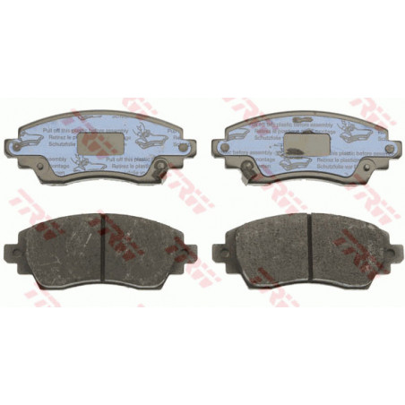 Jeu de quatre plaquettes de frein à disque TRW
