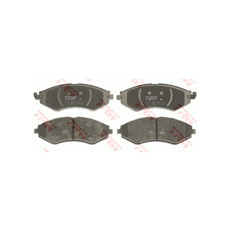 Jeu de quatre plaquettes de frein à disque TRW