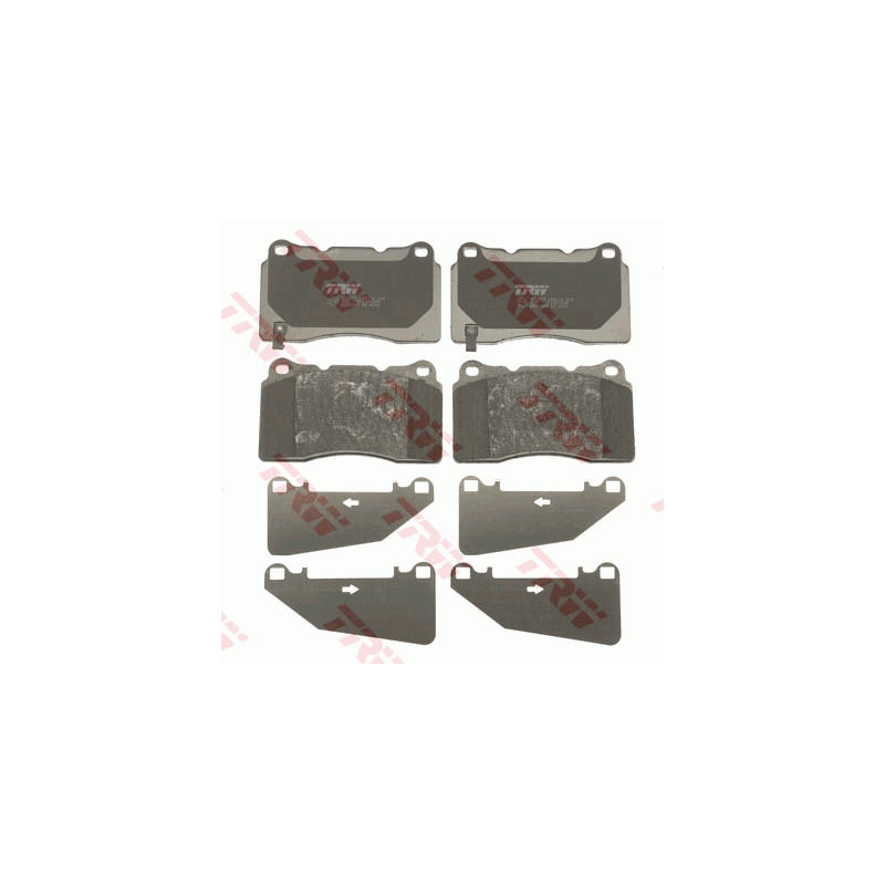 Jeu de quatre plaquettes de frein à disque TRW
