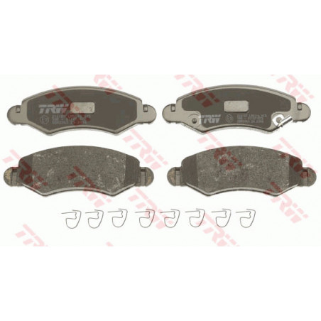 Jeu de quatre plaquettes de frein à disque TRW
