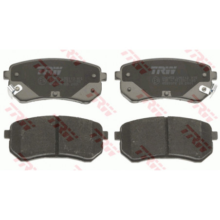 Jeu de quatre plaquettes de frein à disque TRW
