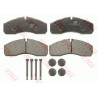 Jeu de quatre plaquettes de frein à disque TRW