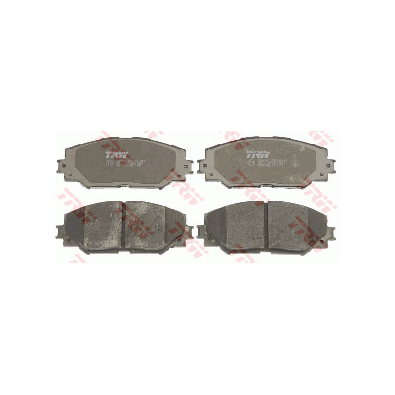 Jeu de quatre plaquettes de frein à disque TRW