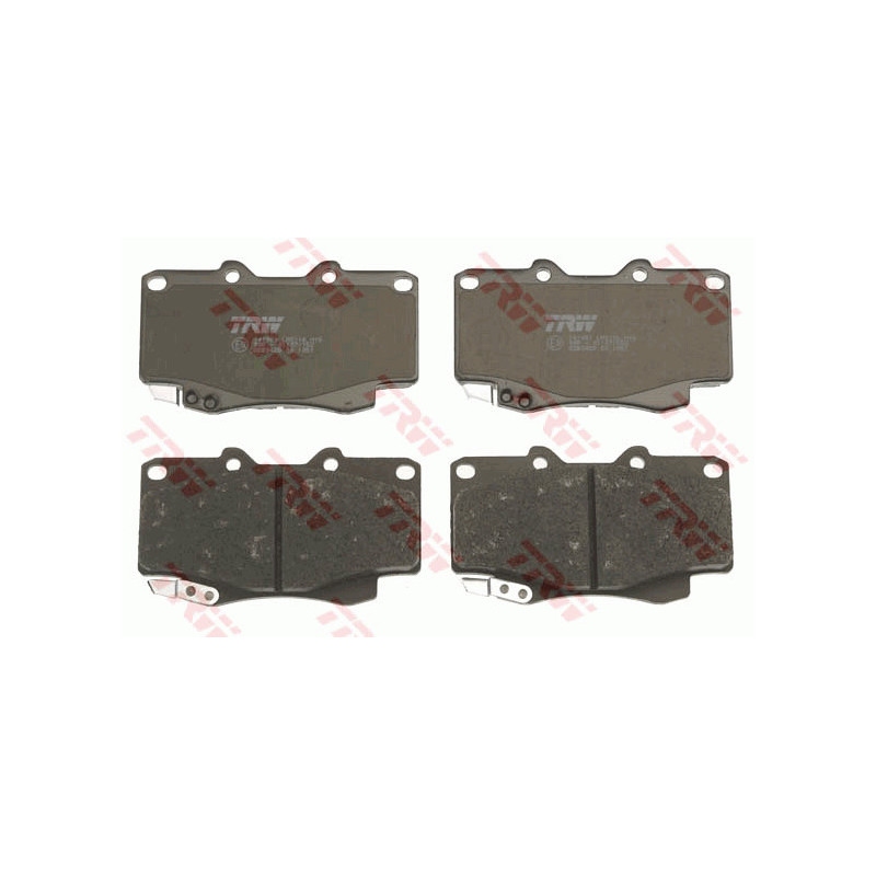 Jeu de quatre plaquettes de frein à disque TRW