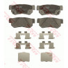 Jeu de quatre plaquettes de frein à disque TRW