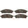 Jeu de quatre plaquettes de frein à disque TRW