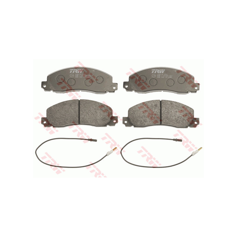 Jeu de quatre plaquettes de frein à disque TRW