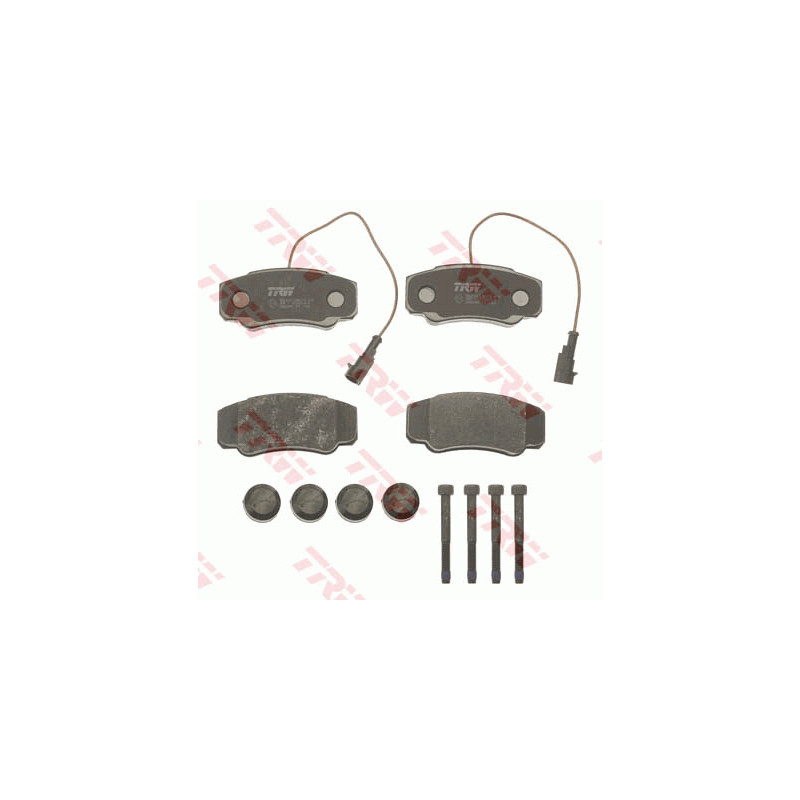 Jeu de quatre plaquettes de frein à disque TRW