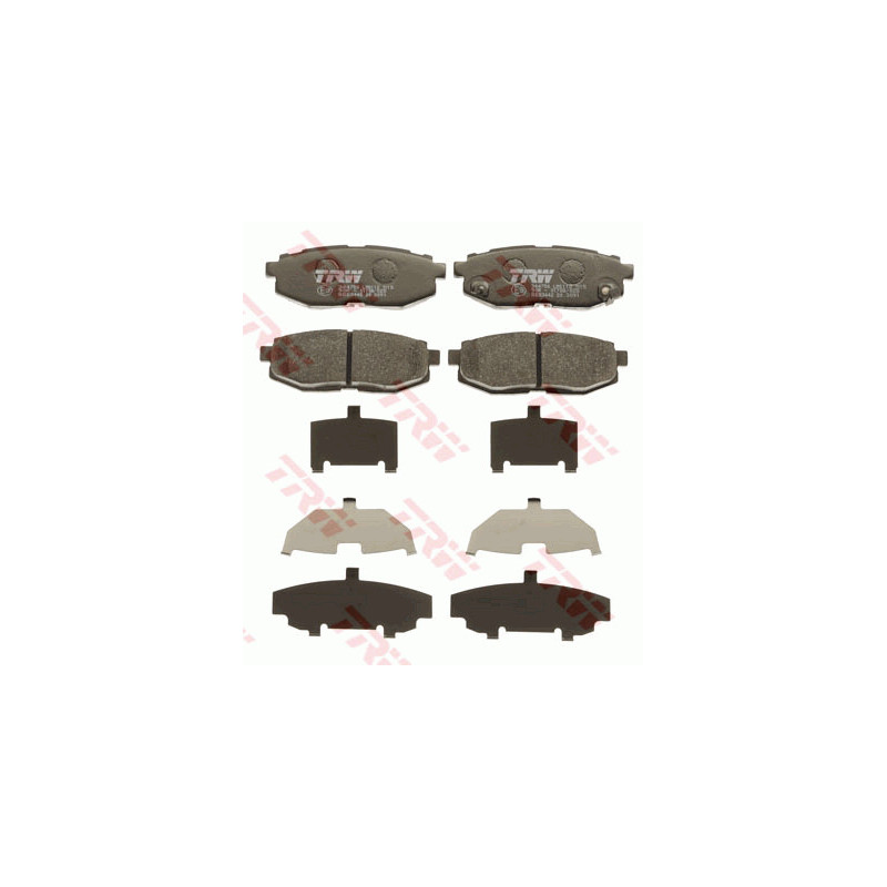 Jeu de quatre plaquettes de frein à disque TRW