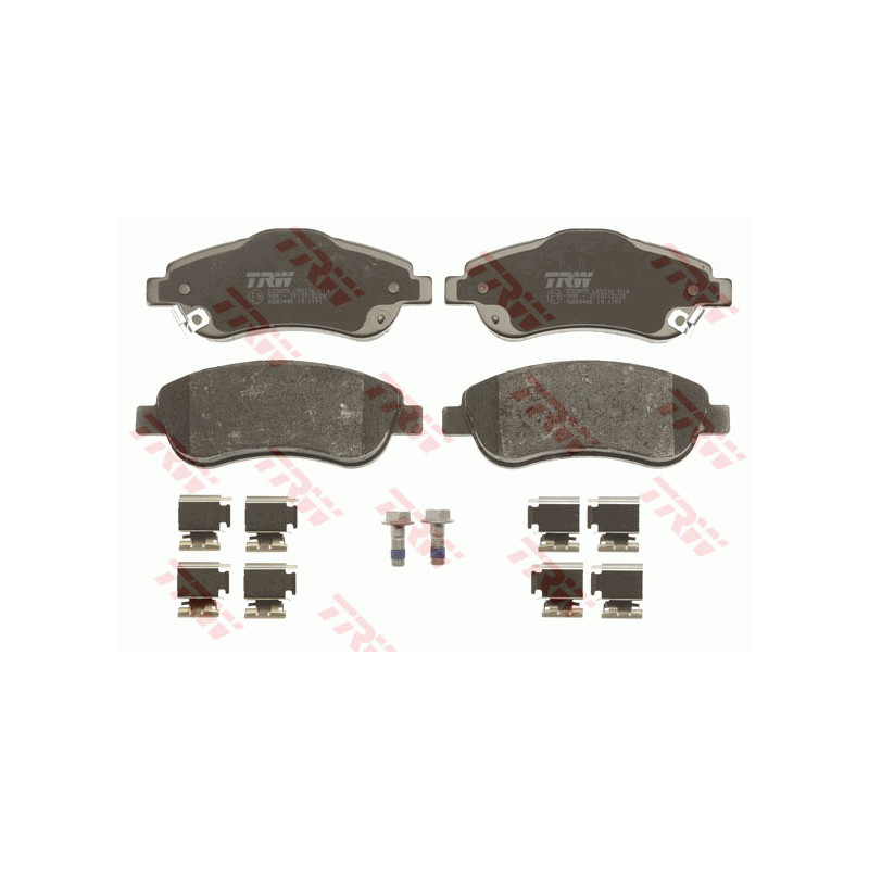 Jeu de quatre plaquettes de frein à disque TRW