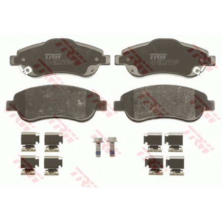 Jeu de quatre plaquettes de frein à disque TRW