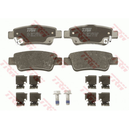 Jeu de quatre plaquettes de frein à disque TRW