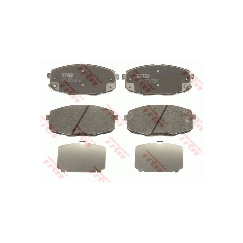 Jeu de quatre plaquettes de frein à disque TRW