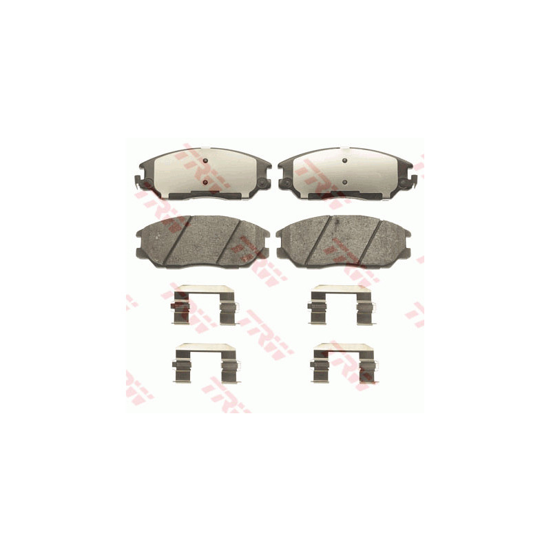 Jeu de quatre plaquettes de frein à disque TRW