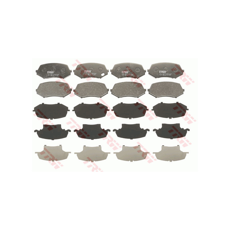 Jeu de quatre plaquettes de frein à disque TRW